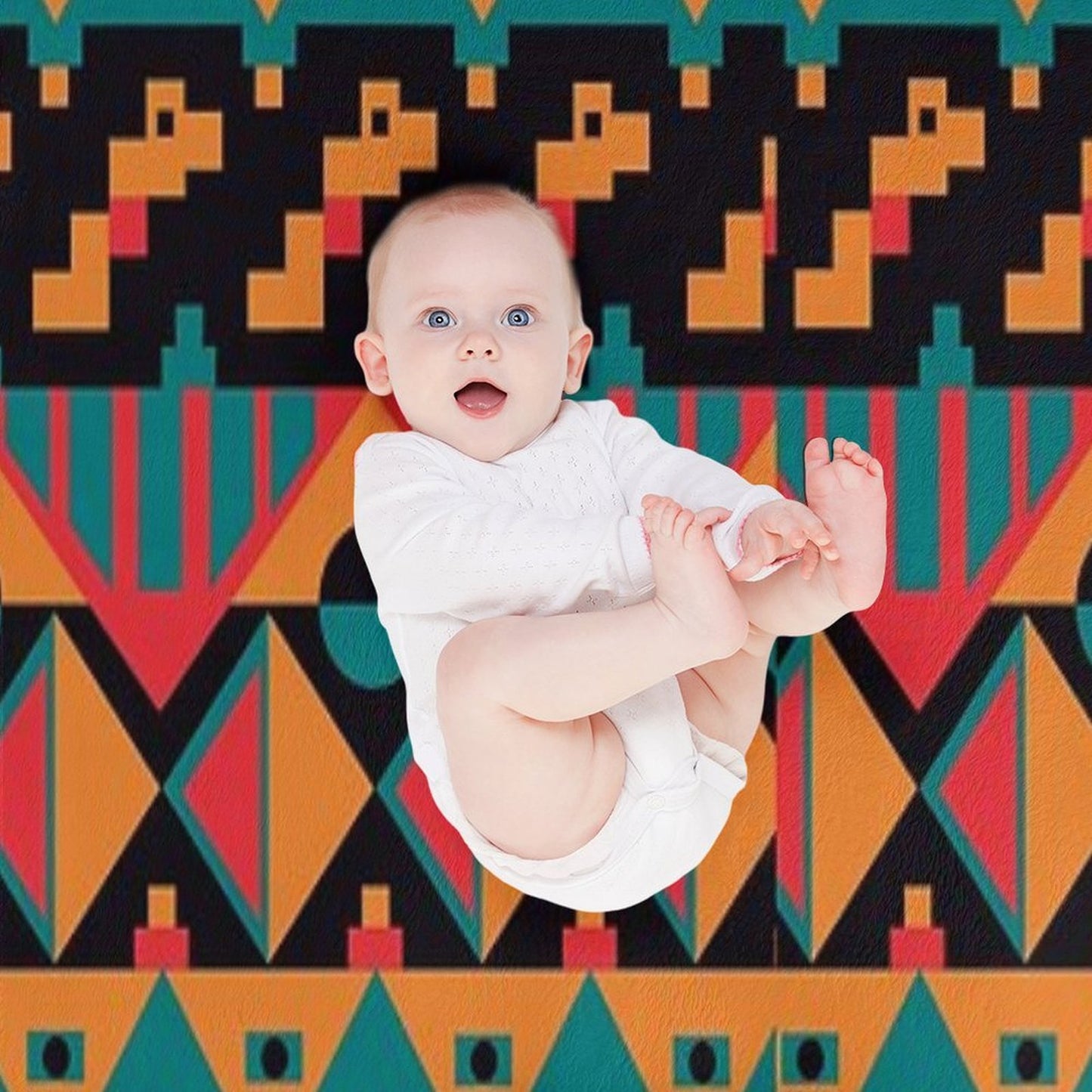 African Tribal Seamless Throw Blanket