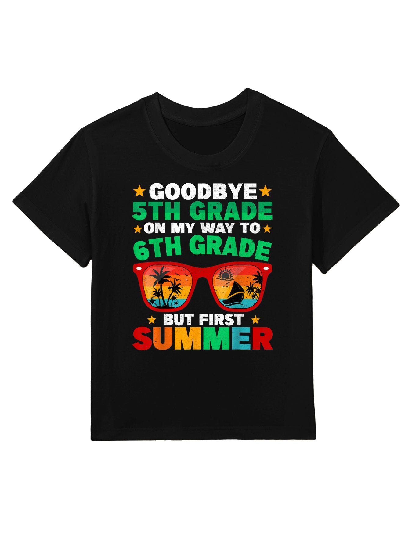 Goodbye 5th Grade First Summer Graduation Last Day Boys Kids T-Shirt