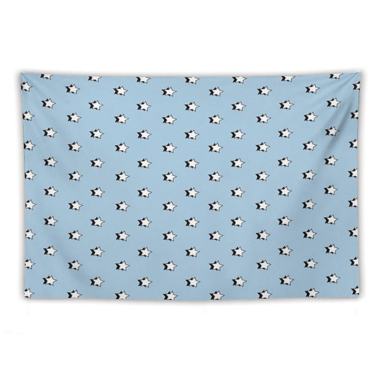Light Blue Retro VSCO Stars Tapestry