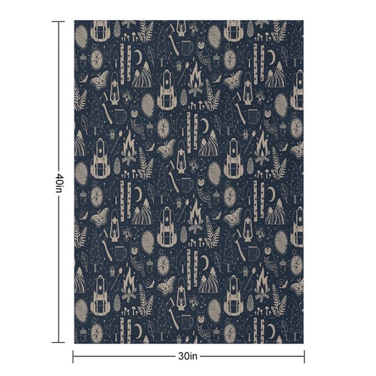 Into The Woods Throw Blanket