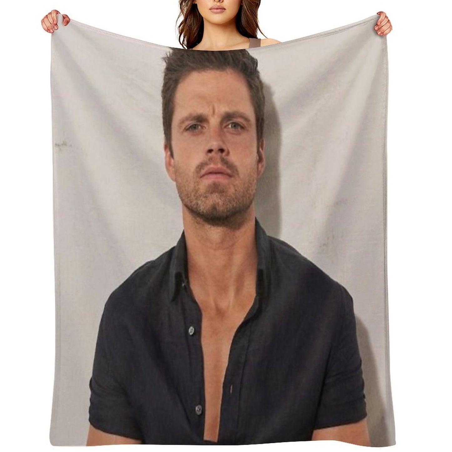 Stan in Black Shirt Throw Blanket