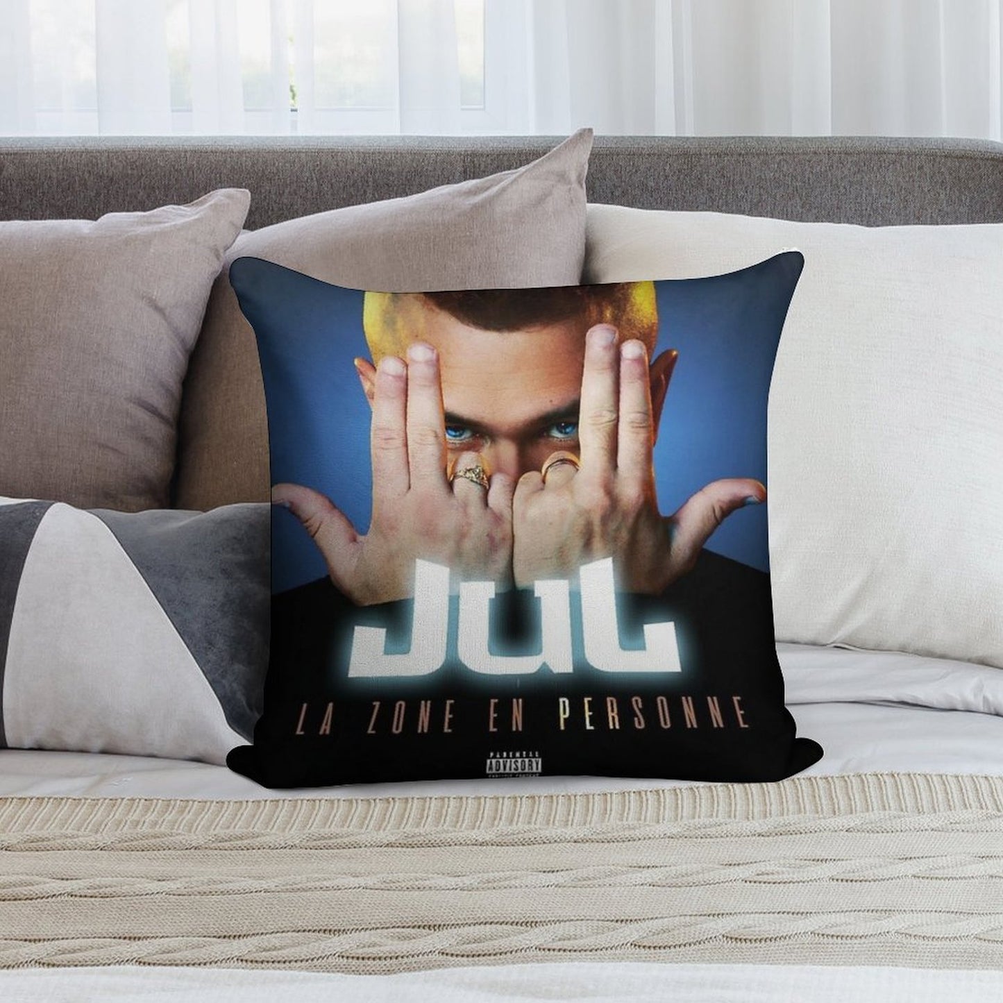 Jul Soft Luxury Feel Throw Pillow