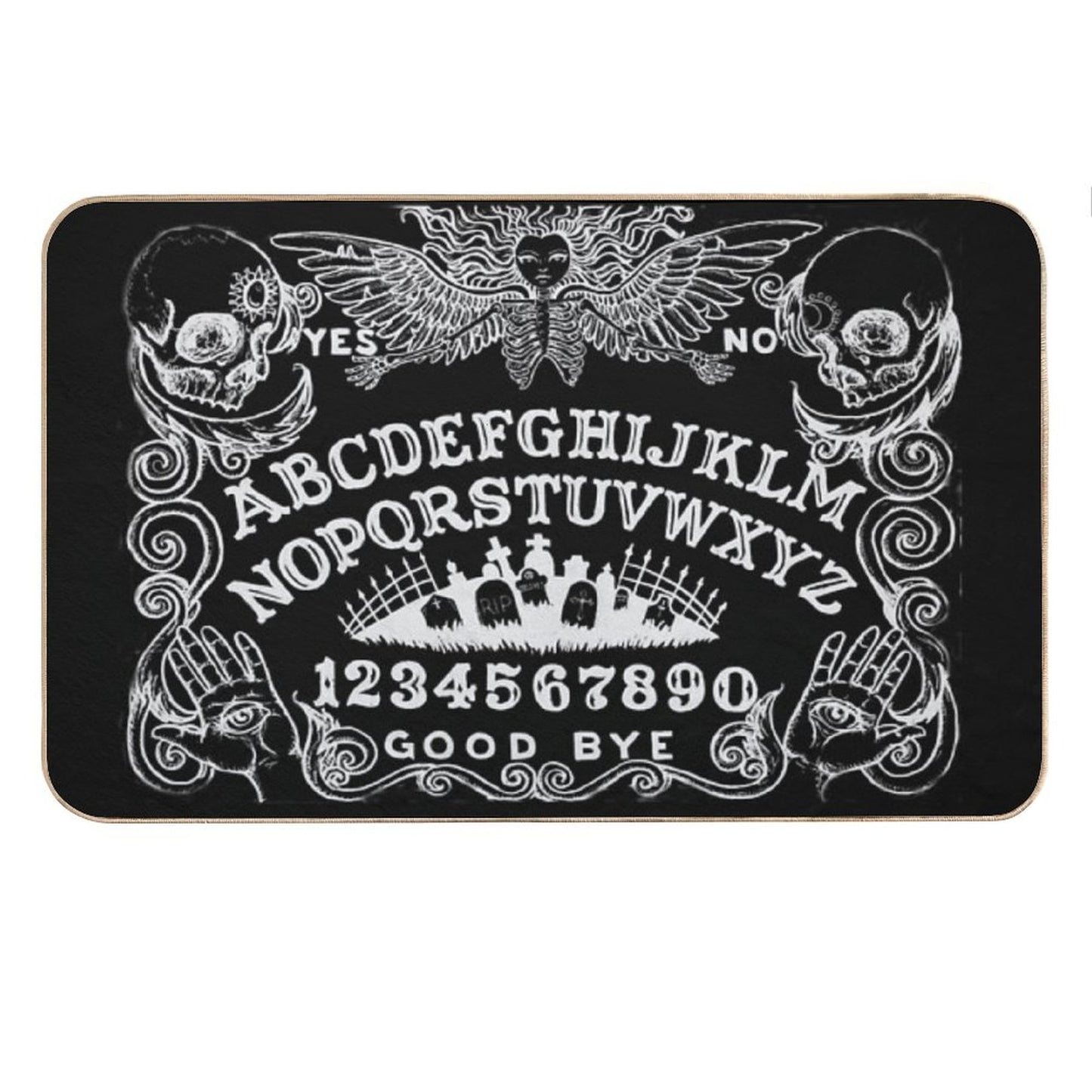 Black Witch Board Bath Mat