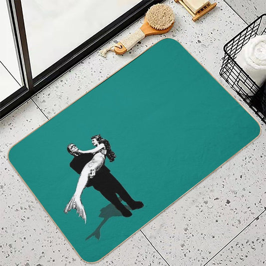 Frankenstein Mermaid Bath Mat