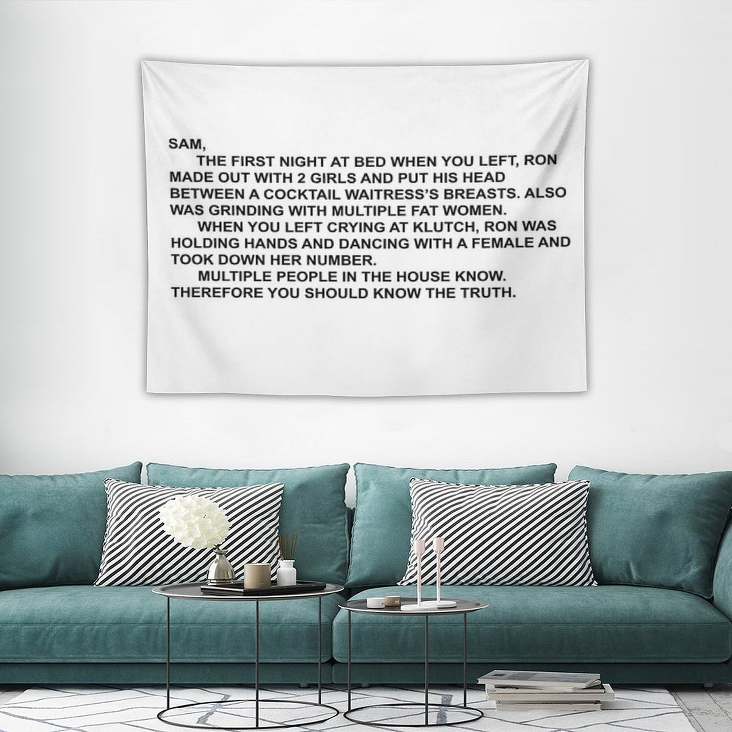 THE NOTE Tapestry
