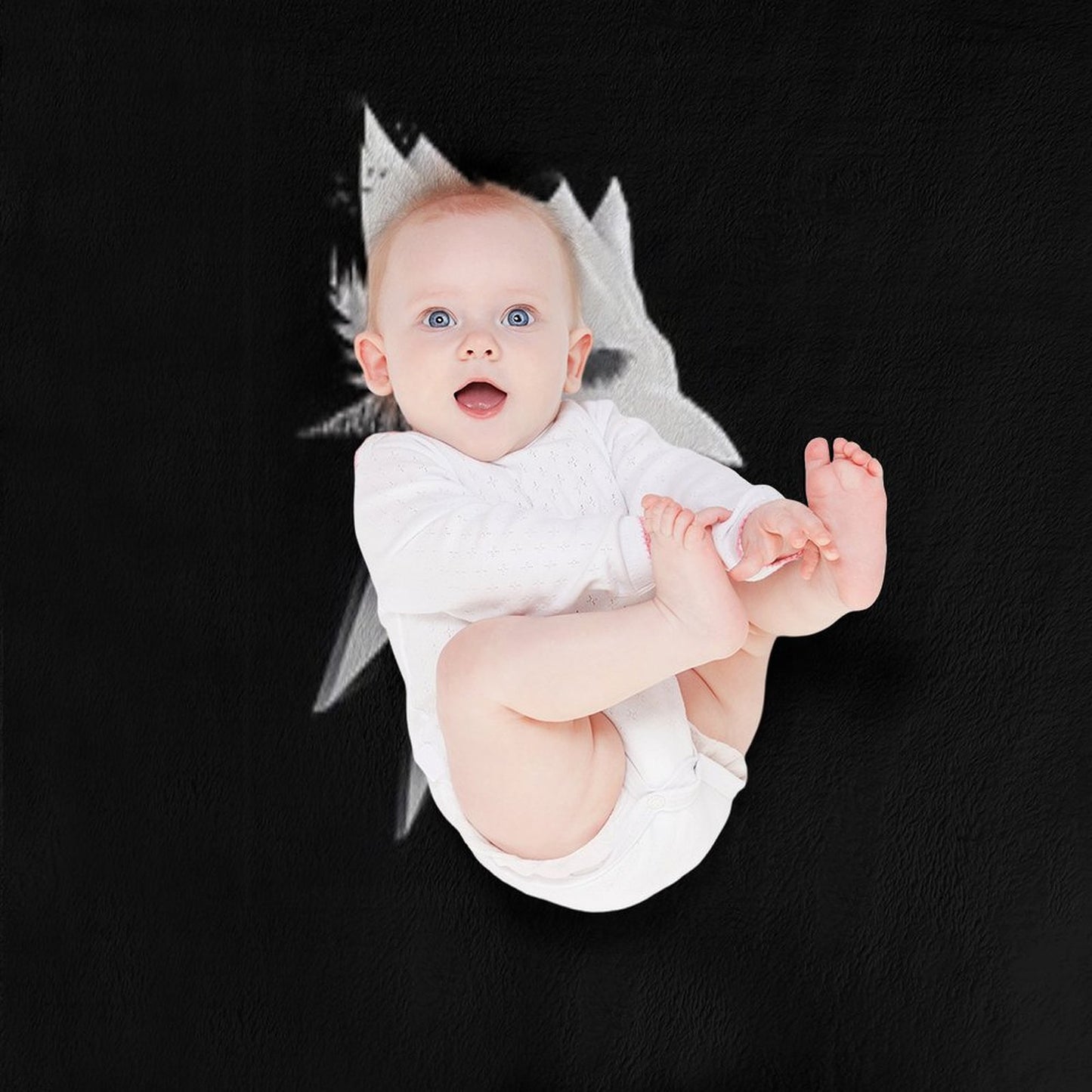 The White Wolf Throw Blanket