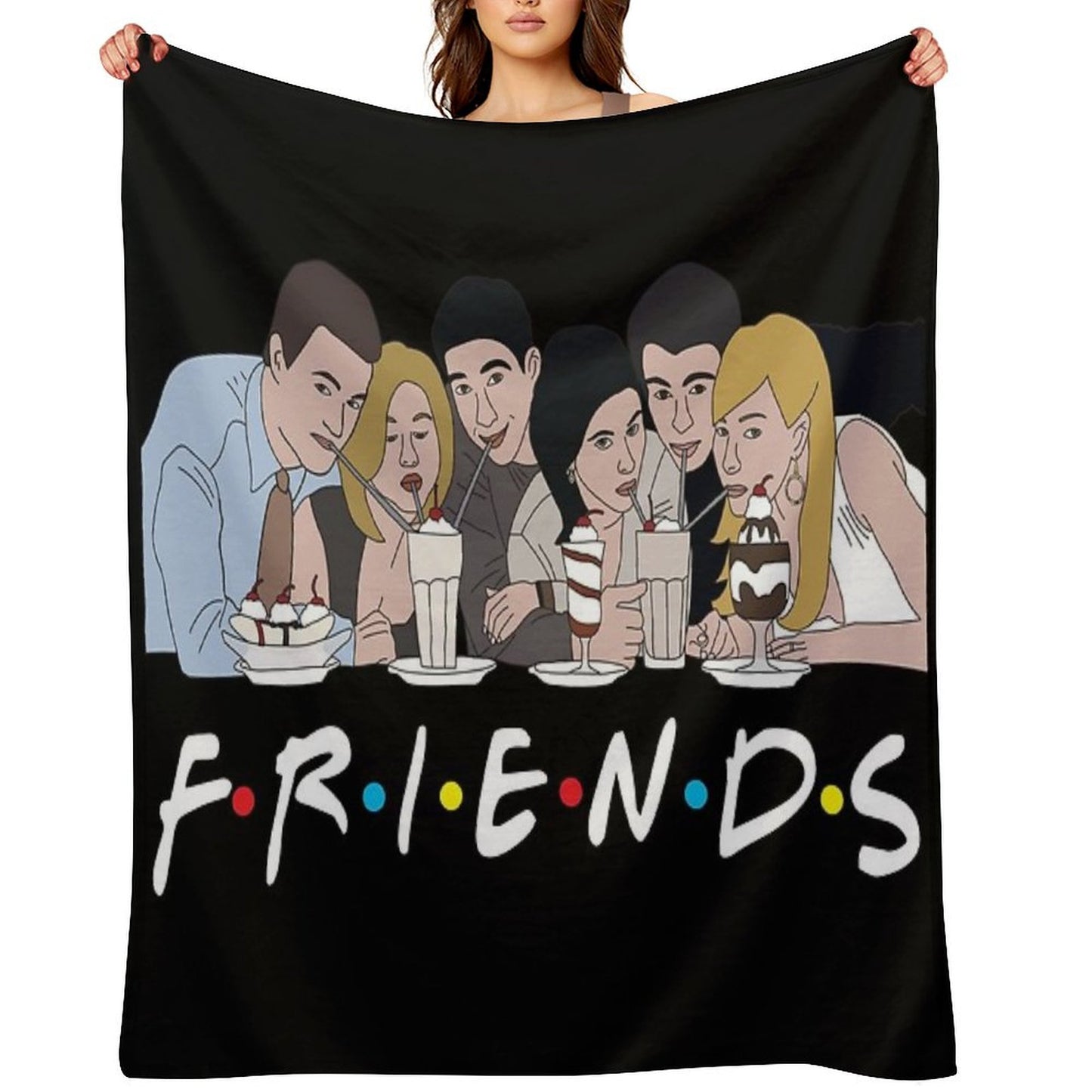 Friends Milkshake Throw Blanket