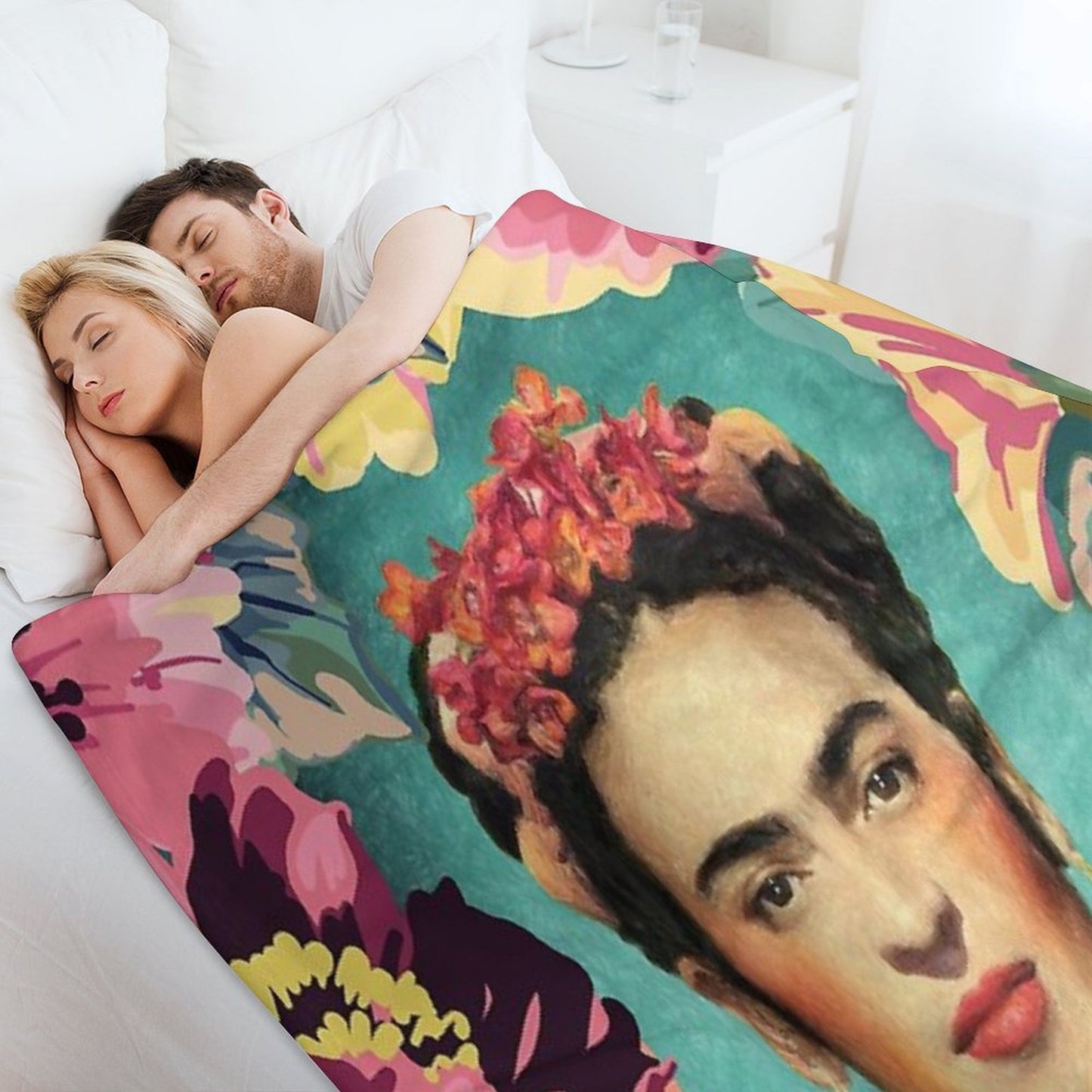 Frida Kahlo V Throw Blanket