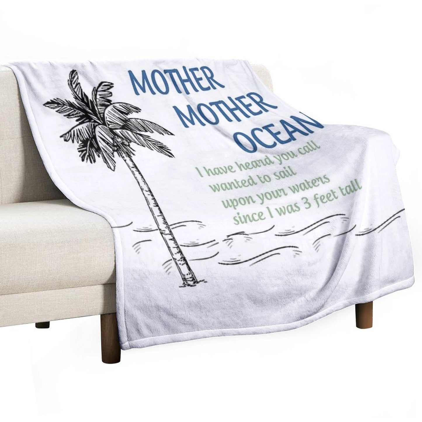 Mother, Mother Ocean Throw Blanket