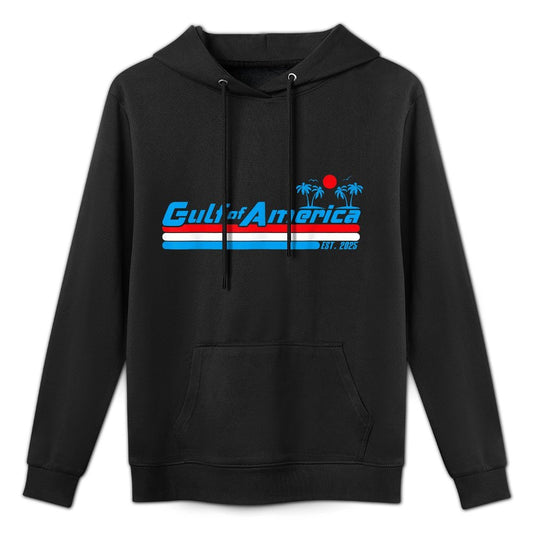 Retro Gulf Of USA America Est 2025 American Gulf Mexico Layering Staple Hoodie