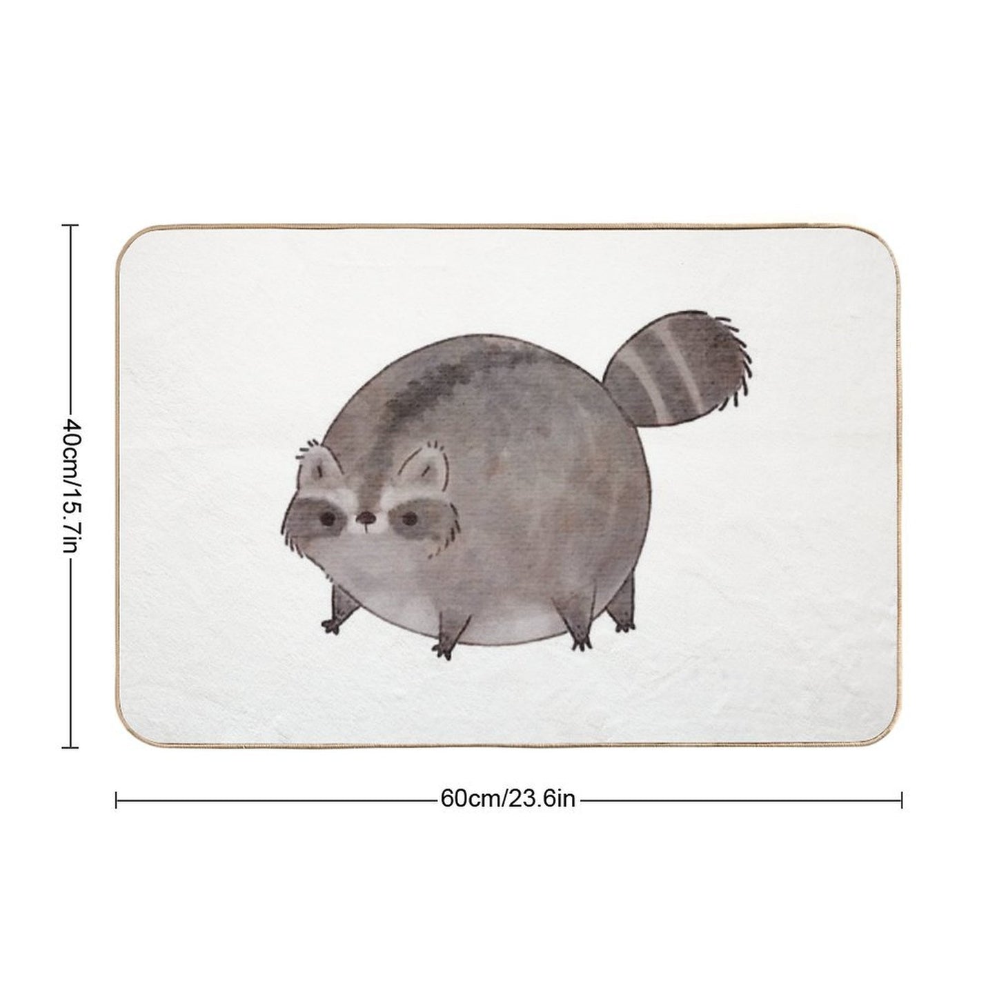 Chubby Trash Panda Bath Mat