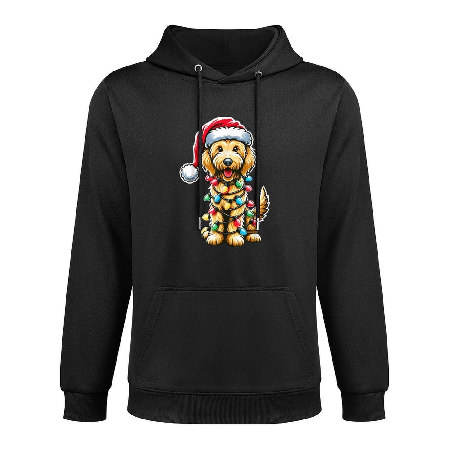 Australian Labradoodle Christmas Tree Xmas Santa Labradoodle Customizable Surface Hoodie