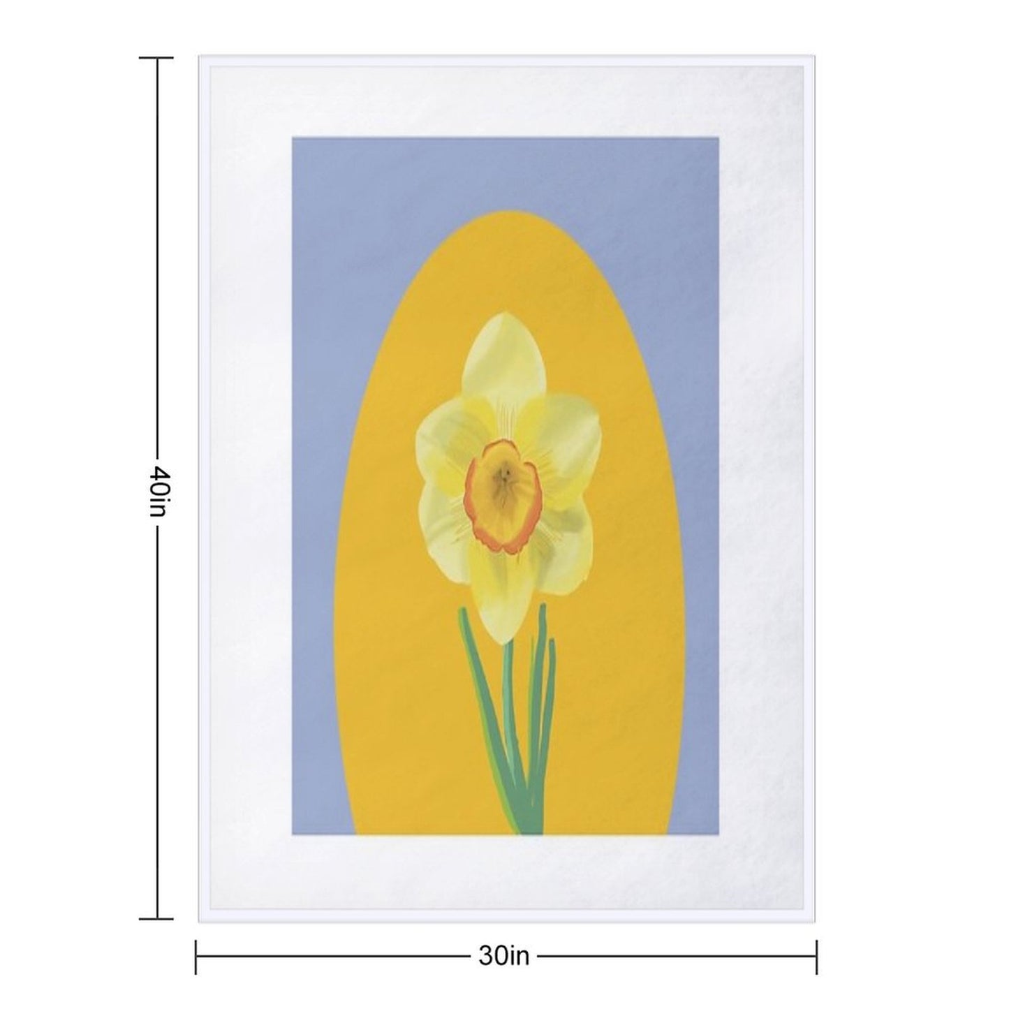 Daffodil Throw Blanket