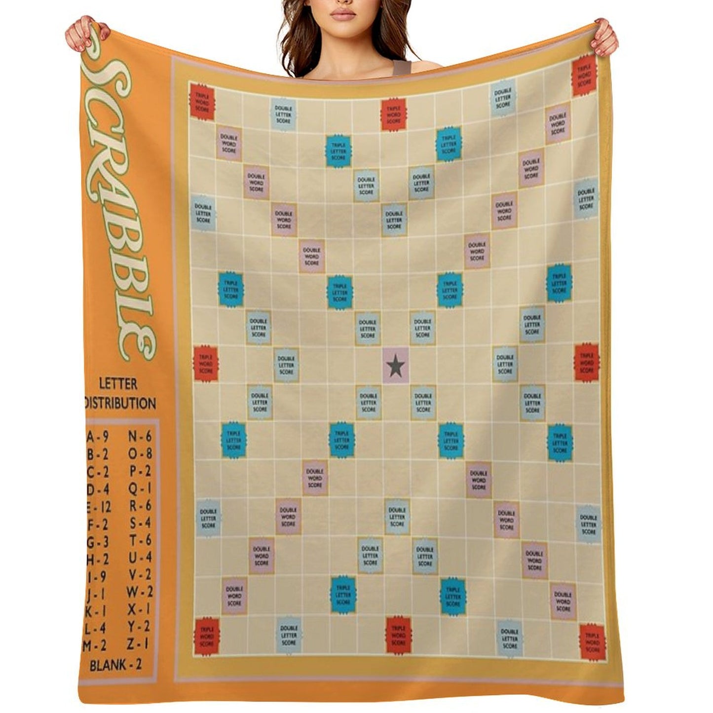 Scrabble Throw Blanket
