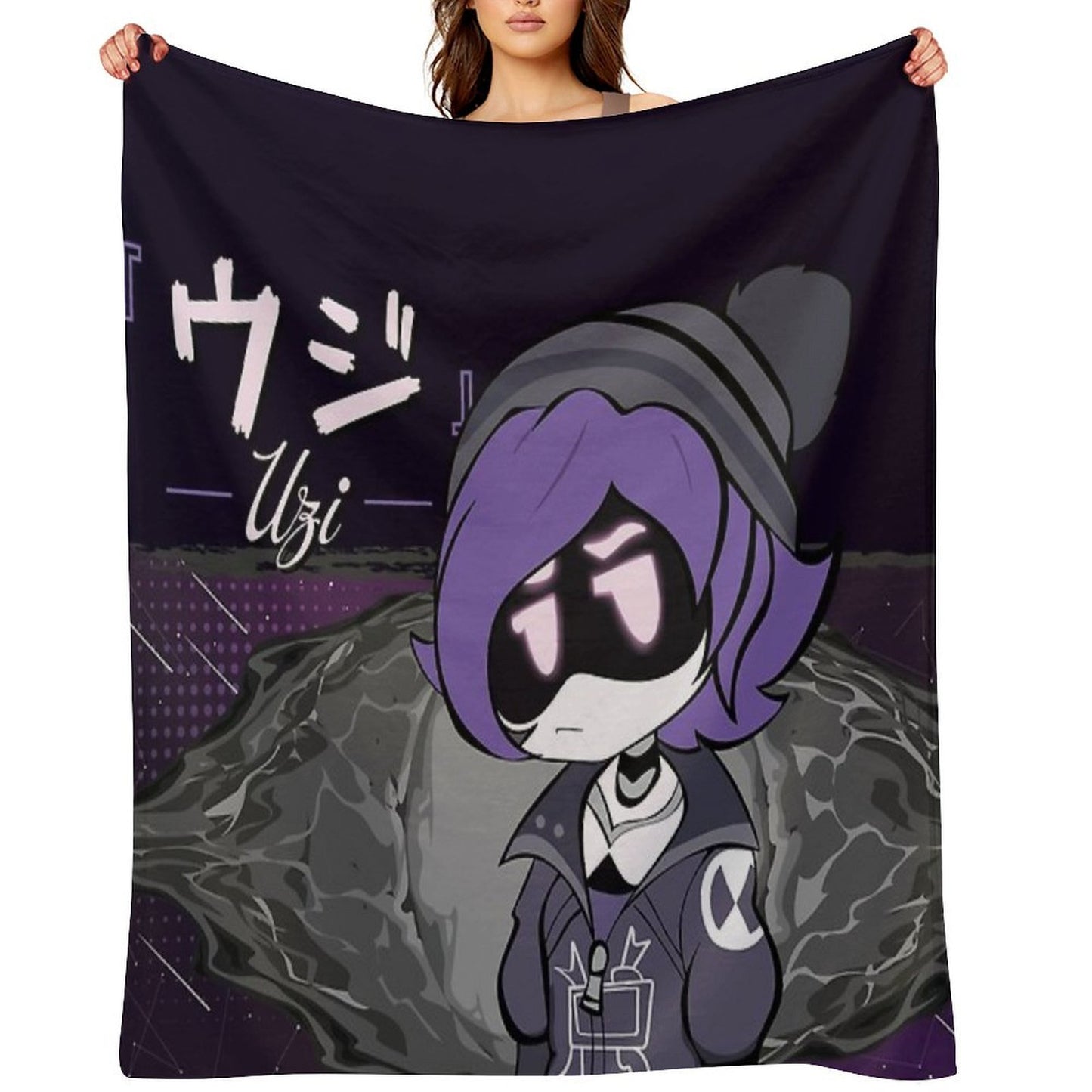 Uzi Doorman Skyness Murder Drones Throw Blanket