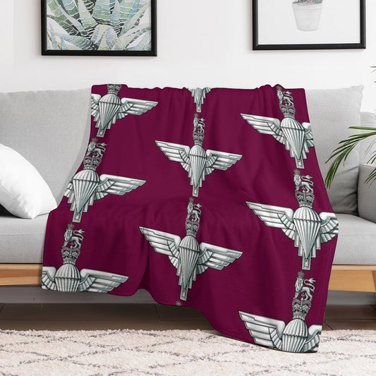 Parachute Regiment Cap Badge Throw Blanket