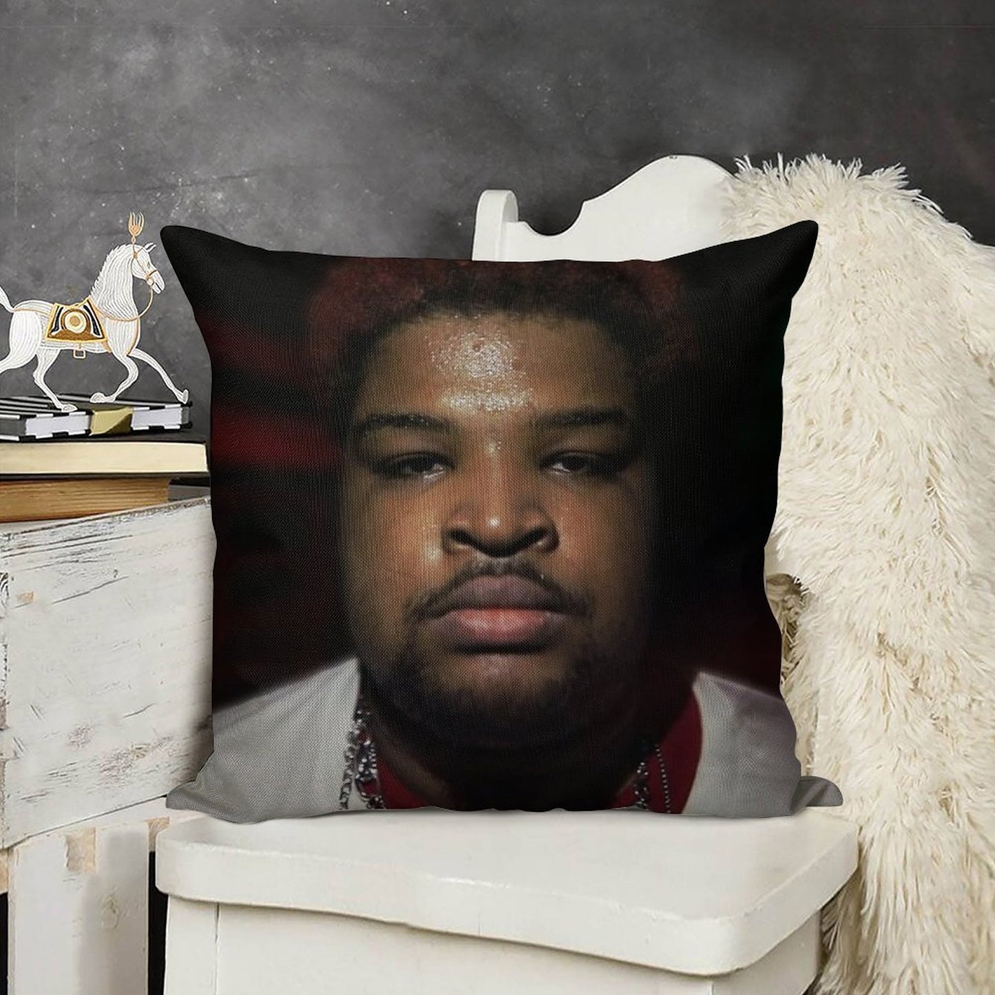 Mario Judah Rage Pillow Linen Throw Pillow Cover