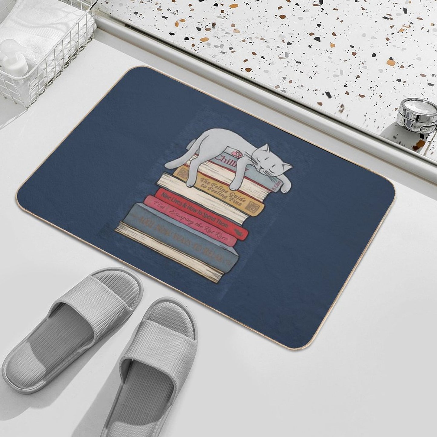 How to Chill Like A Cat Bath Mat