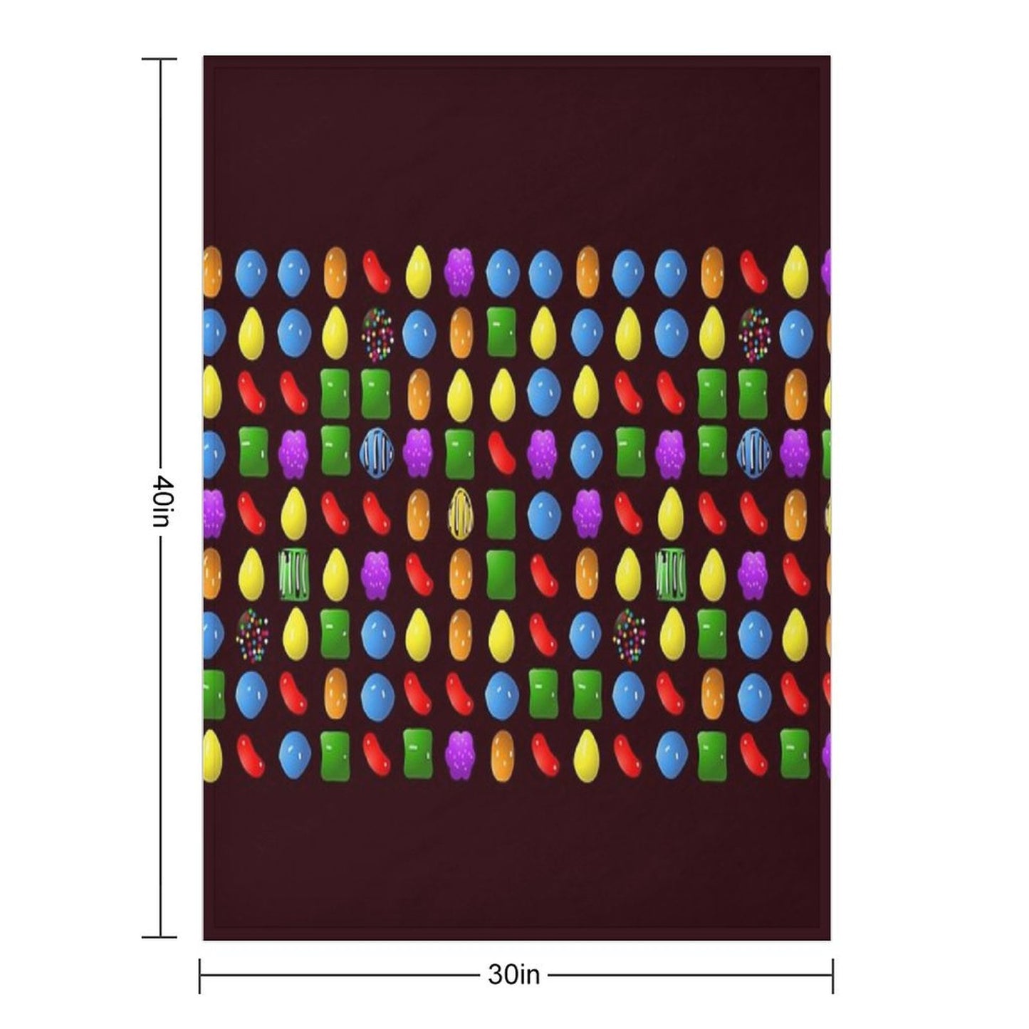 New Candy Crush Saga Throw Blanket