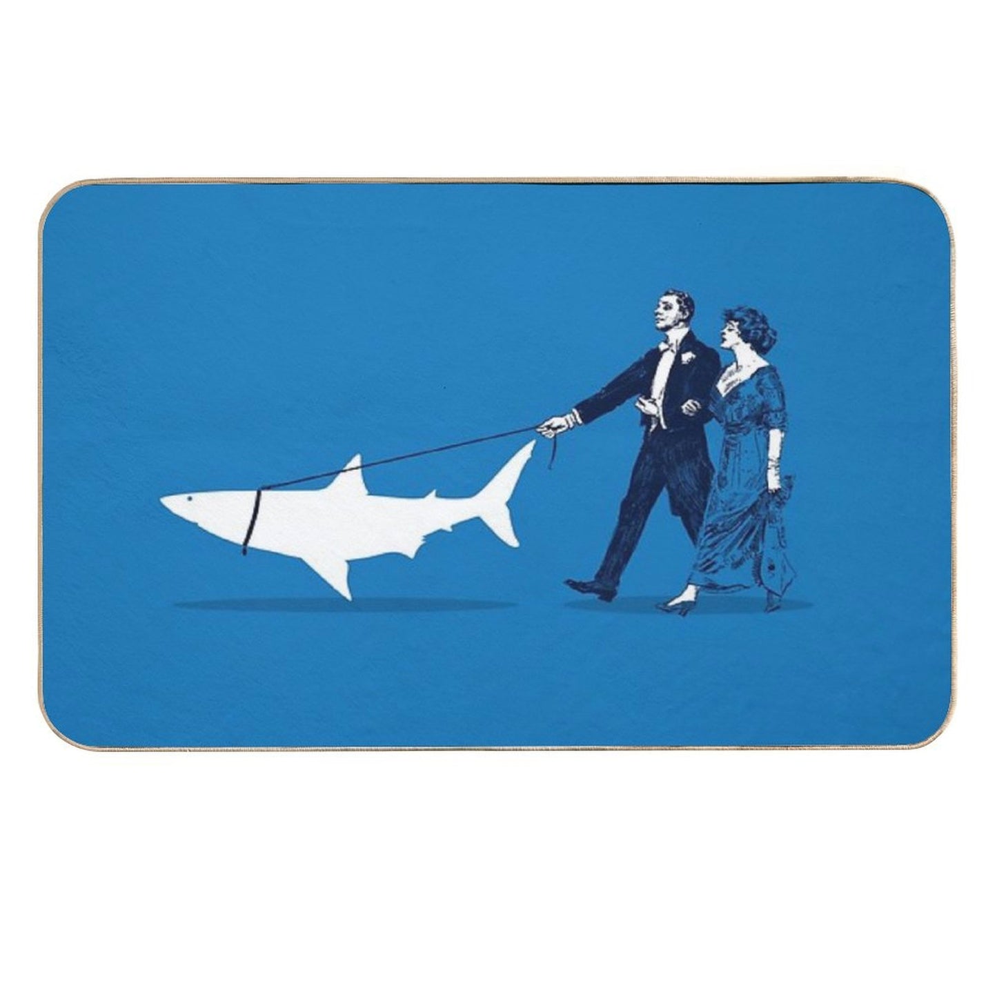 Walking The Shark Toxin-Free Bath Mat