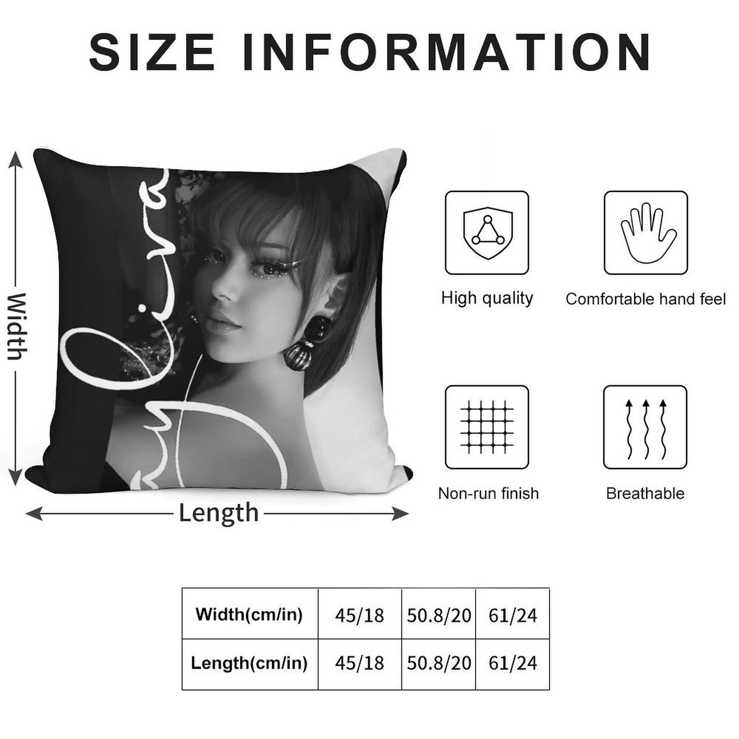 Ayliva Soft Multiple Sizes Throw Pillow