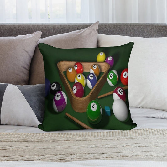 Billiards Soft Bedroom Essential Throw Pillow
