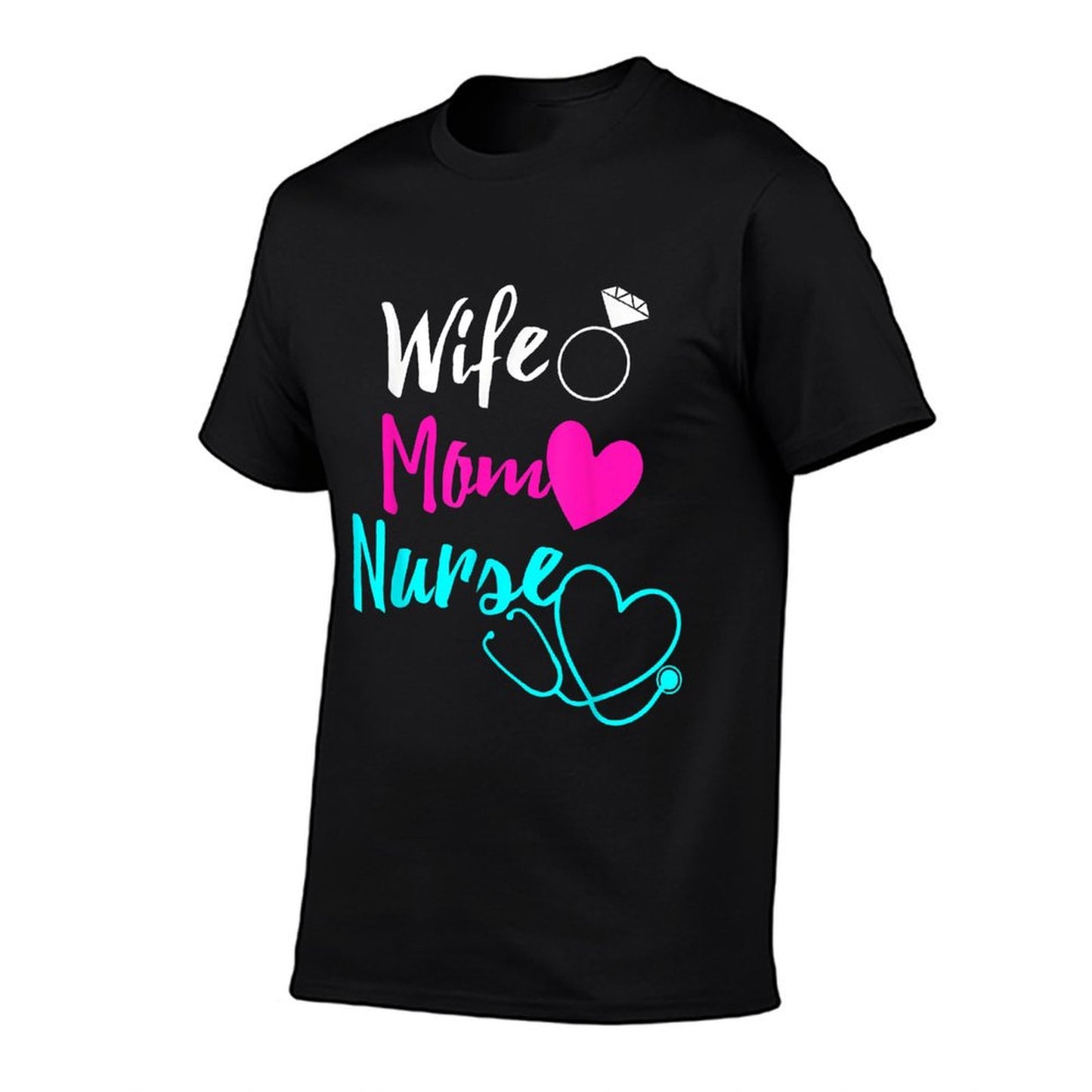 Wife Mom Nurse Womens RN LPN Mothers Day Gift For Nurses T-Shirt