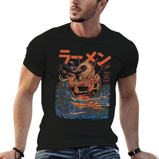 The Great Ramen Off Kanagawa Trendy Pattern T-Shirt