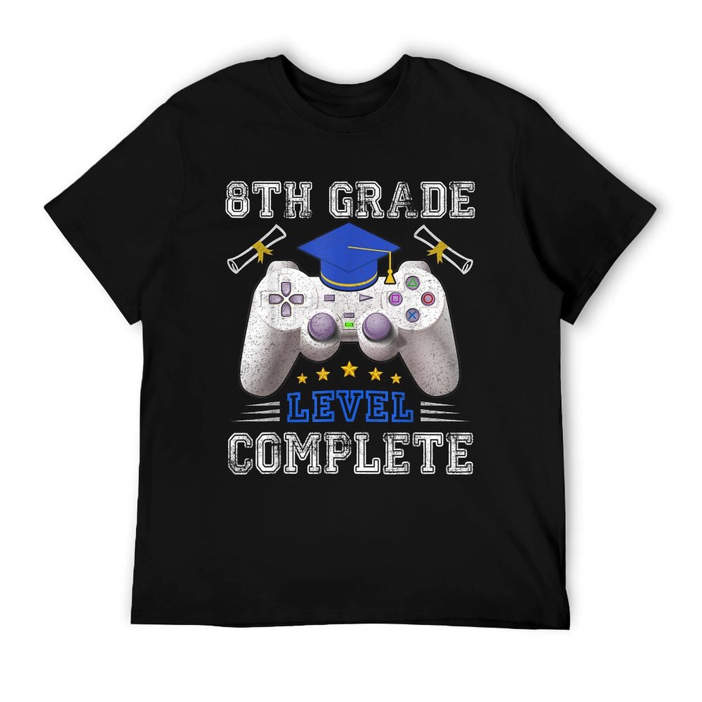 8th Grade Level Complete Gamer Class Of 2025 Graduation T-Shirt