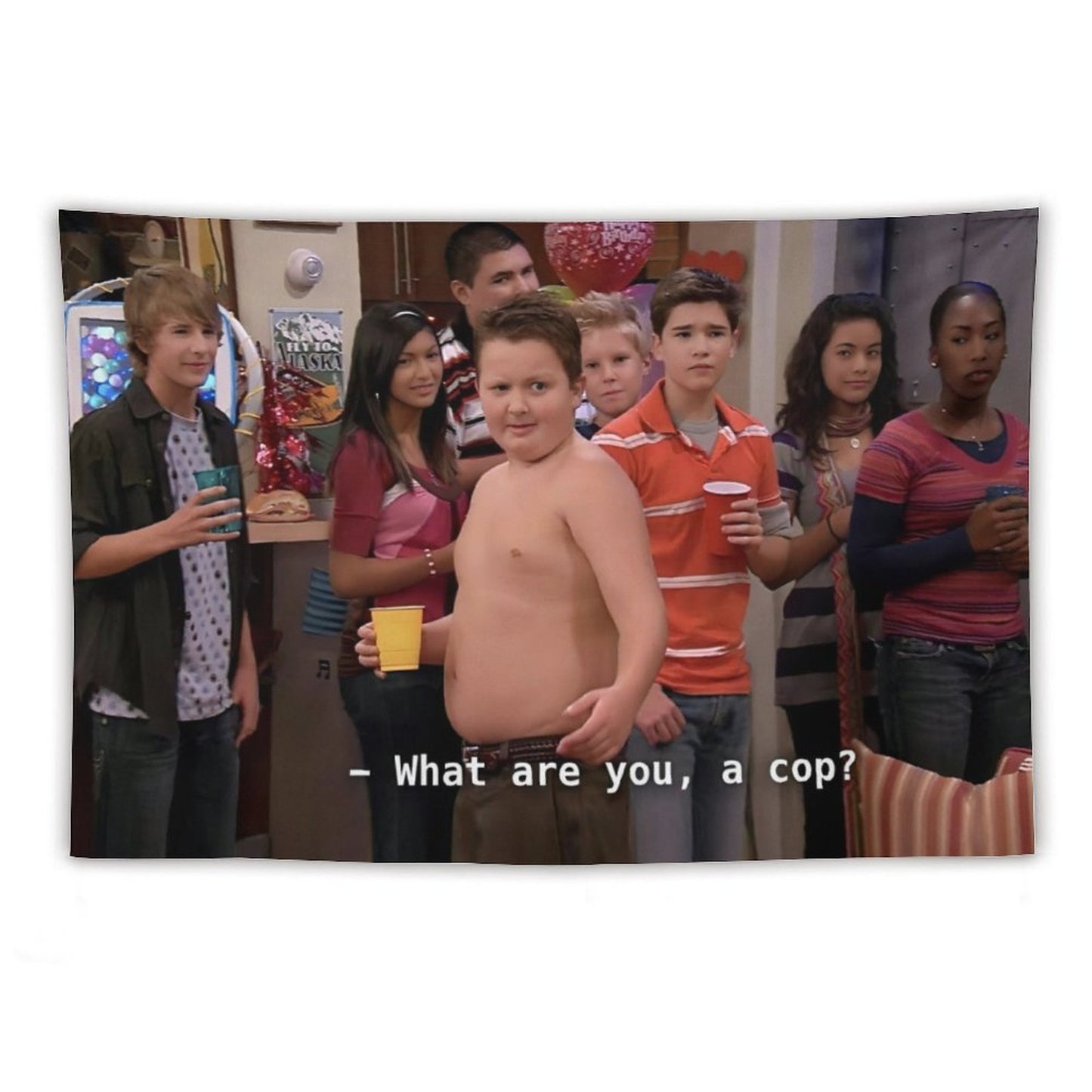 What Are You A Cop Gibby Tapestry