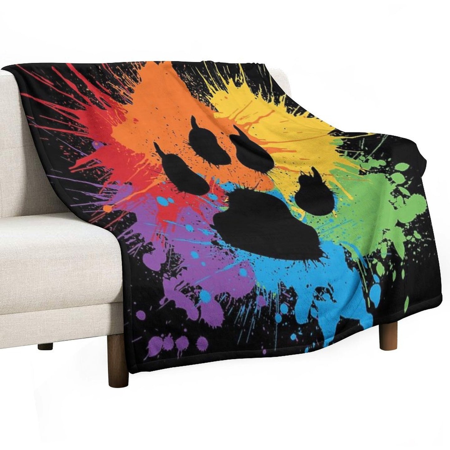Paw Pride Dark 2019 Throw Blanket