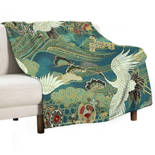 Japanese Dream Throw Blanket