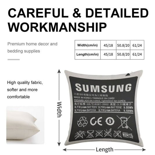 Forbidden Pillow Linen Throw Pillow Cover