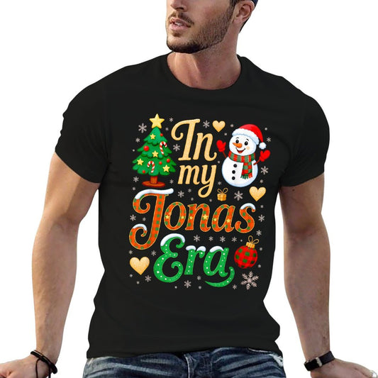 in My Jonas Era Funny Jonas Heart Christmas Men Women Oversized Silhouette T-Shirt