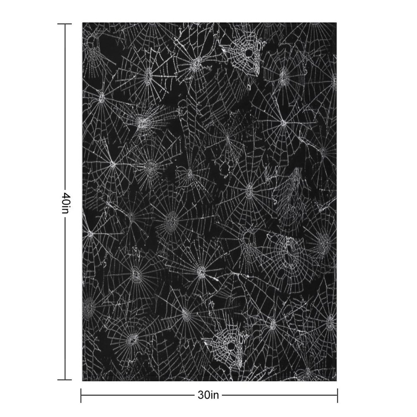 White Cobwebs Throw Blanket