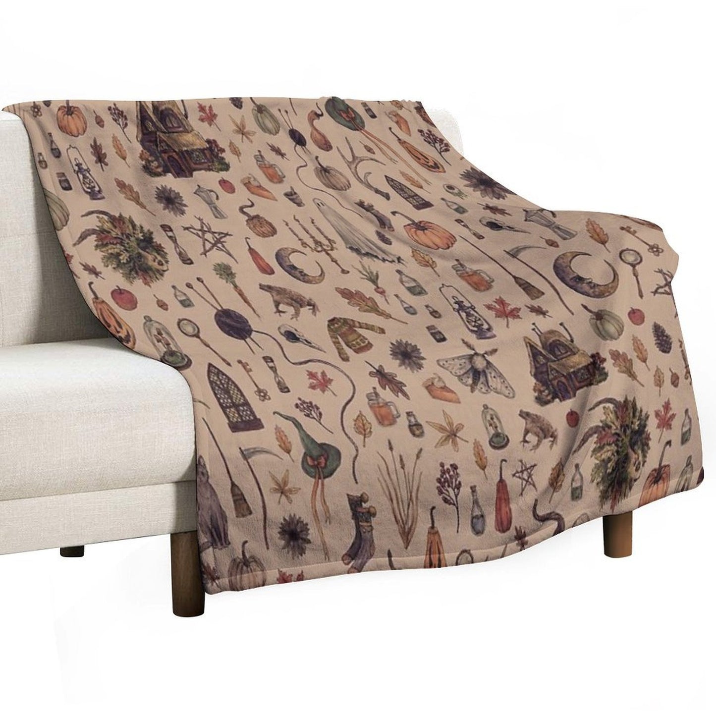 Rustic Brown Cozy Crone Throw Blanket