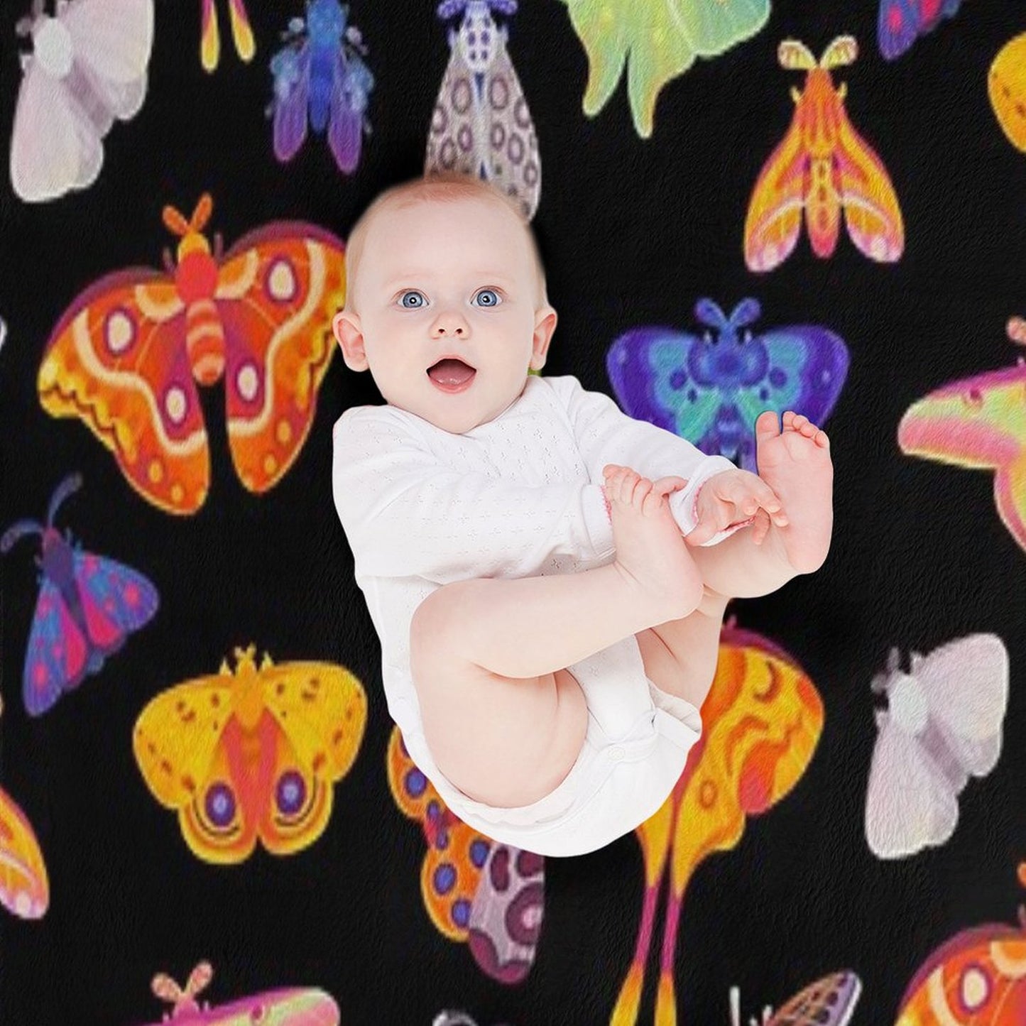 Moth Throw Blanket