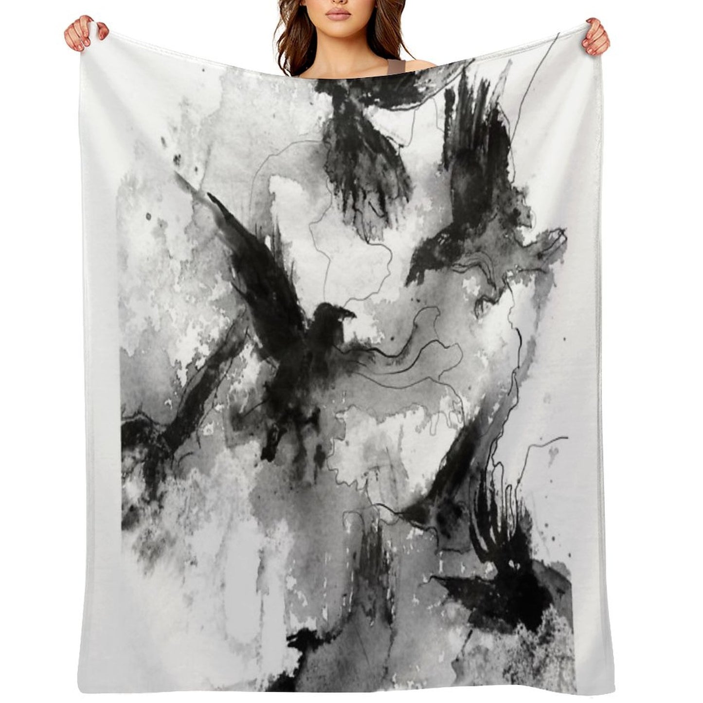 Ravens Throw Blanket