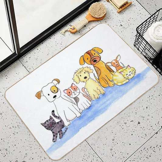 Furry Friends Bath Mat