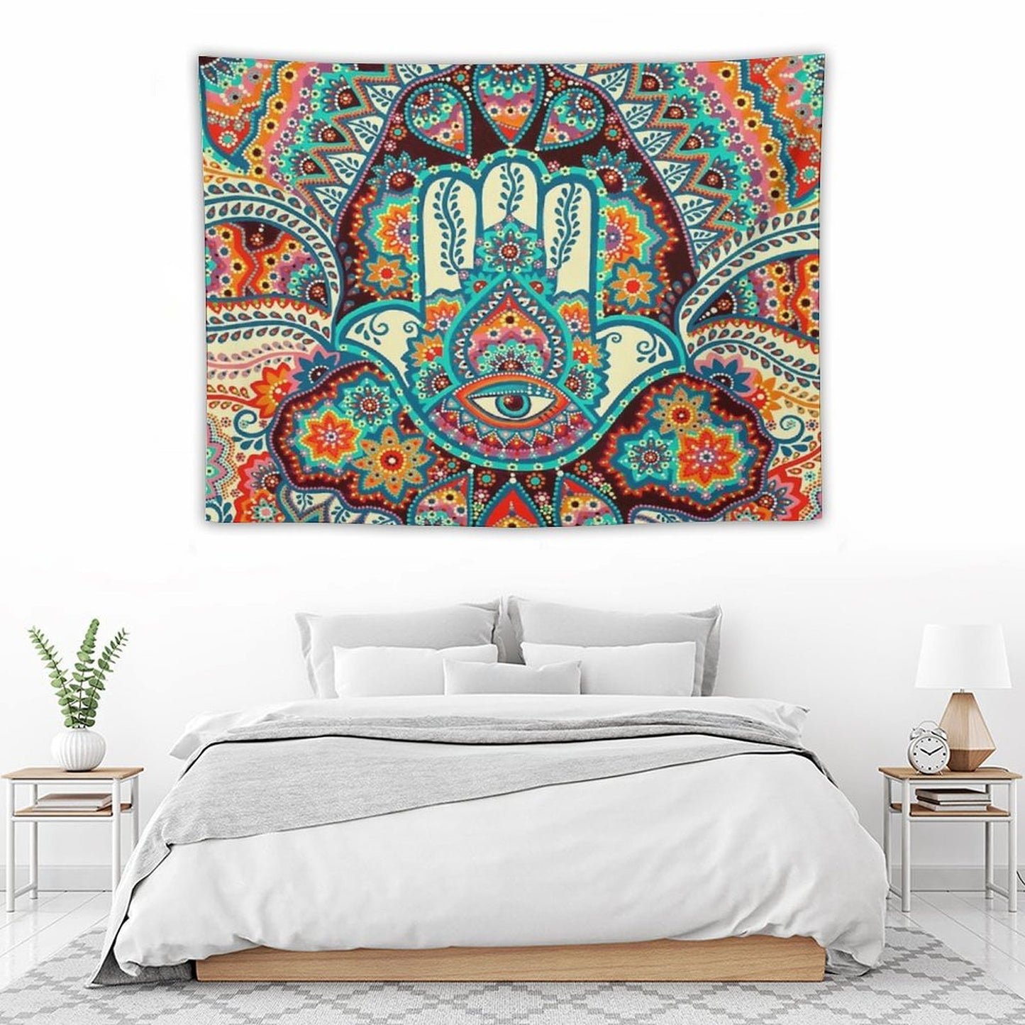 Hamsa Hand Tapestry