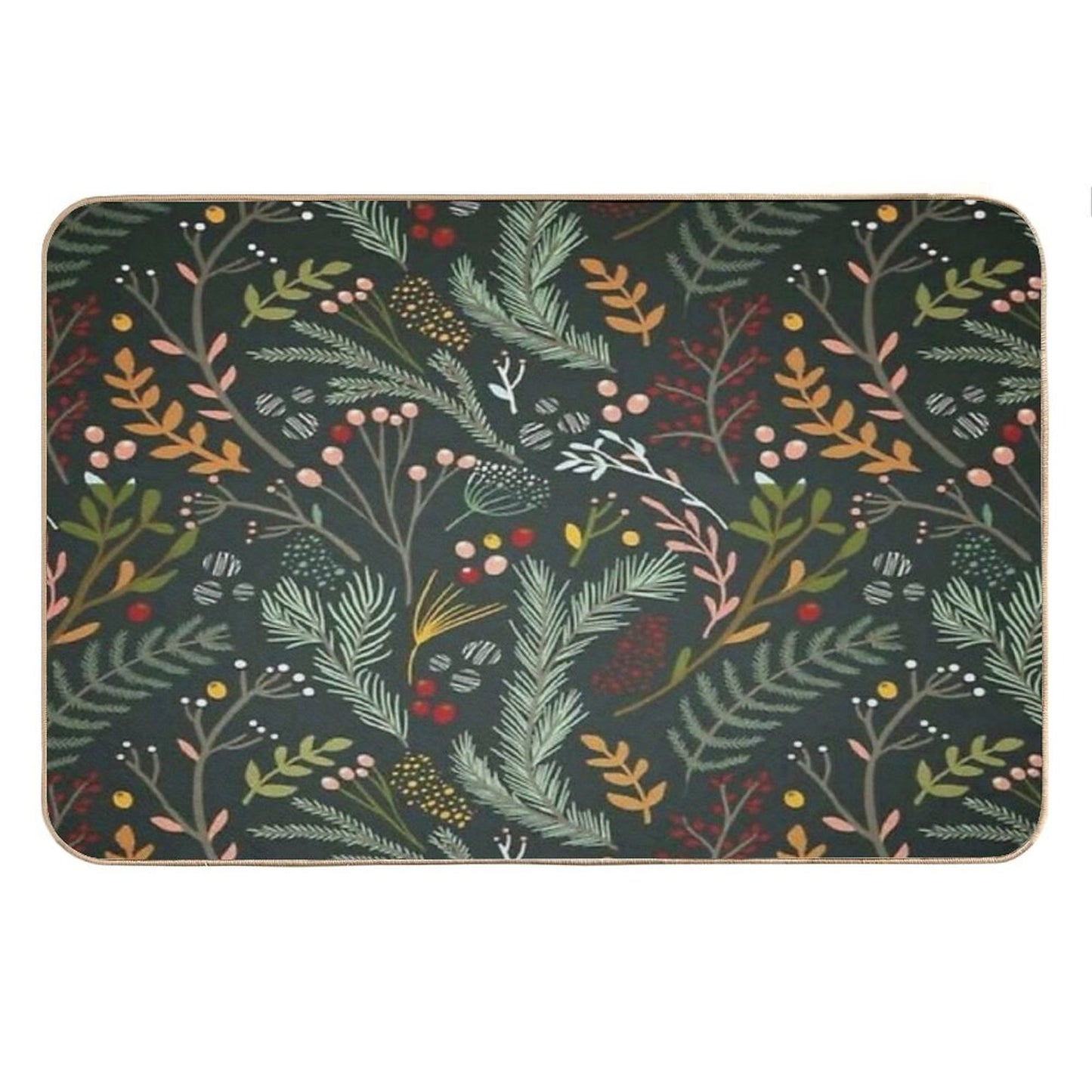Yuletide Pattern Bath Mat