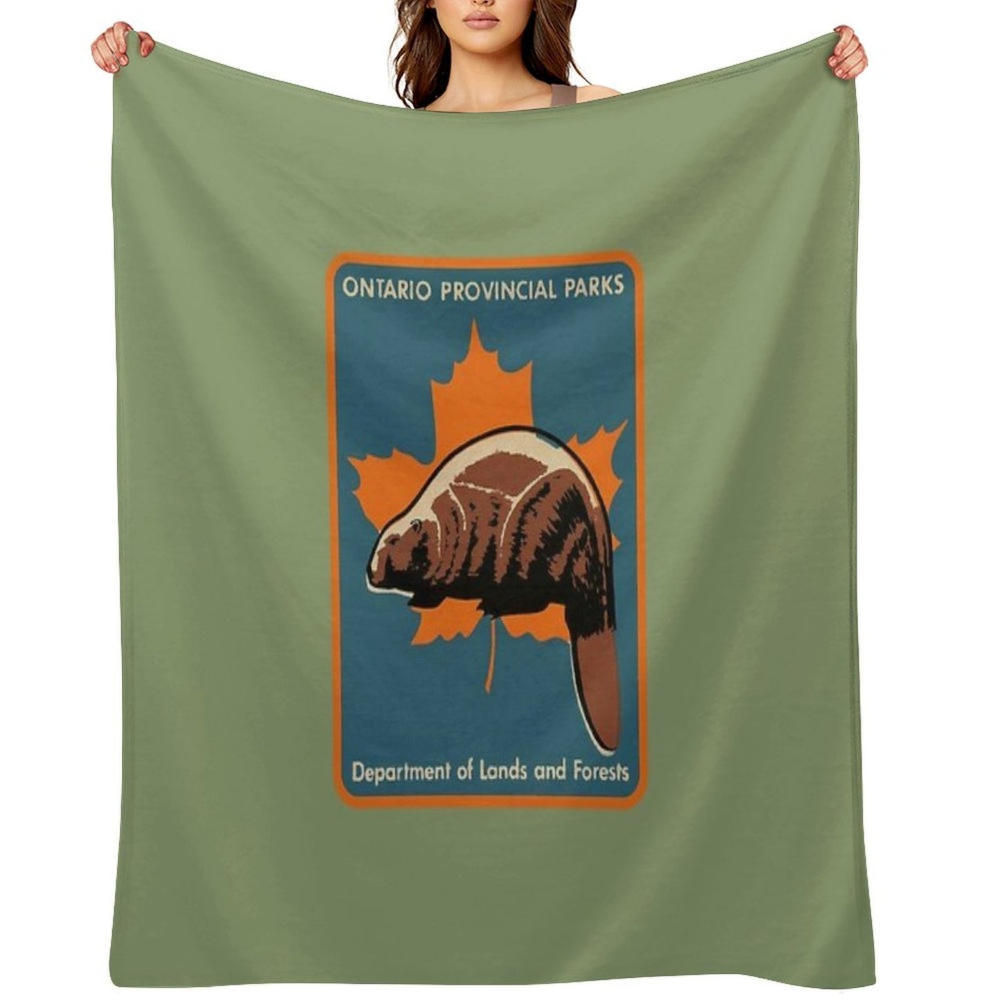 Ontario Provincial Parks Throw Blanket