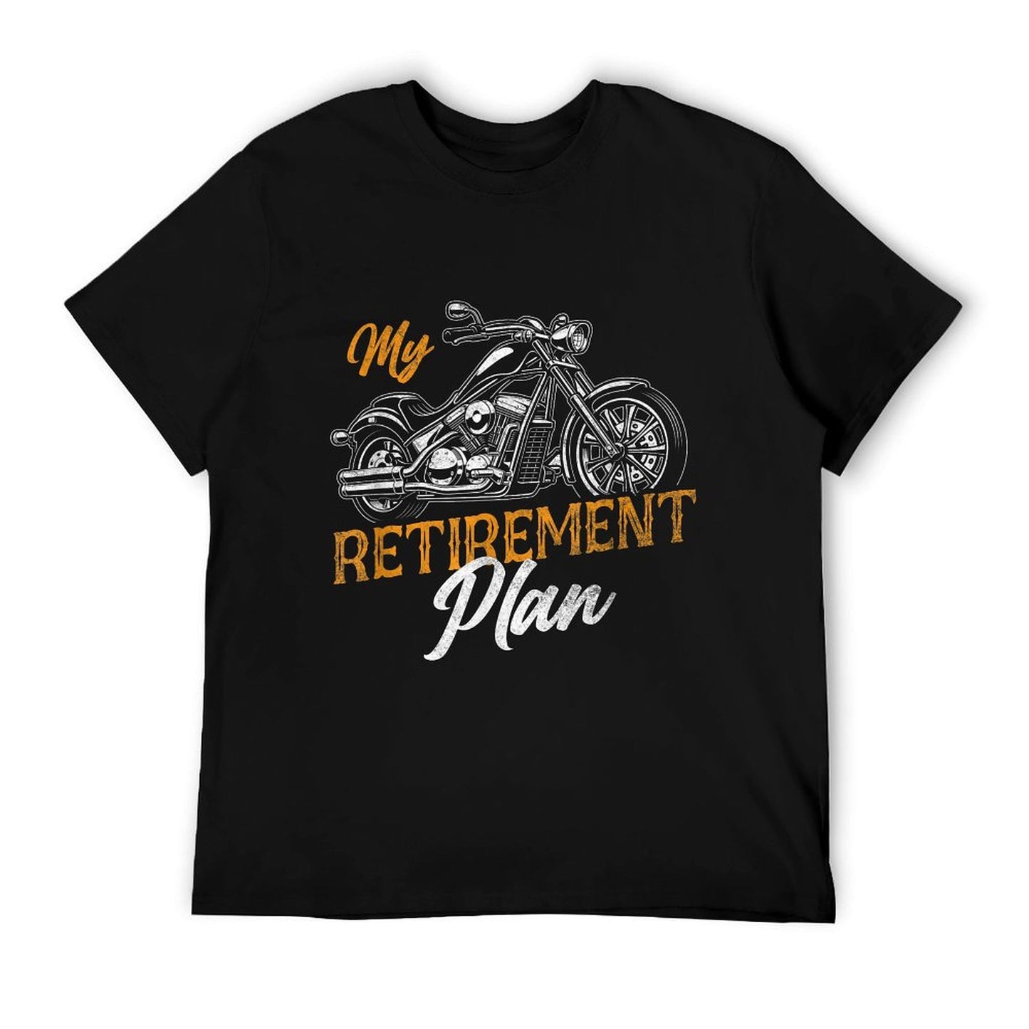 Classic Retired Motorcycle Biker My Retirement Plan Grandpa T-Shirt