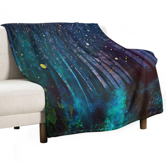 Firefly Forest Throw Blanket