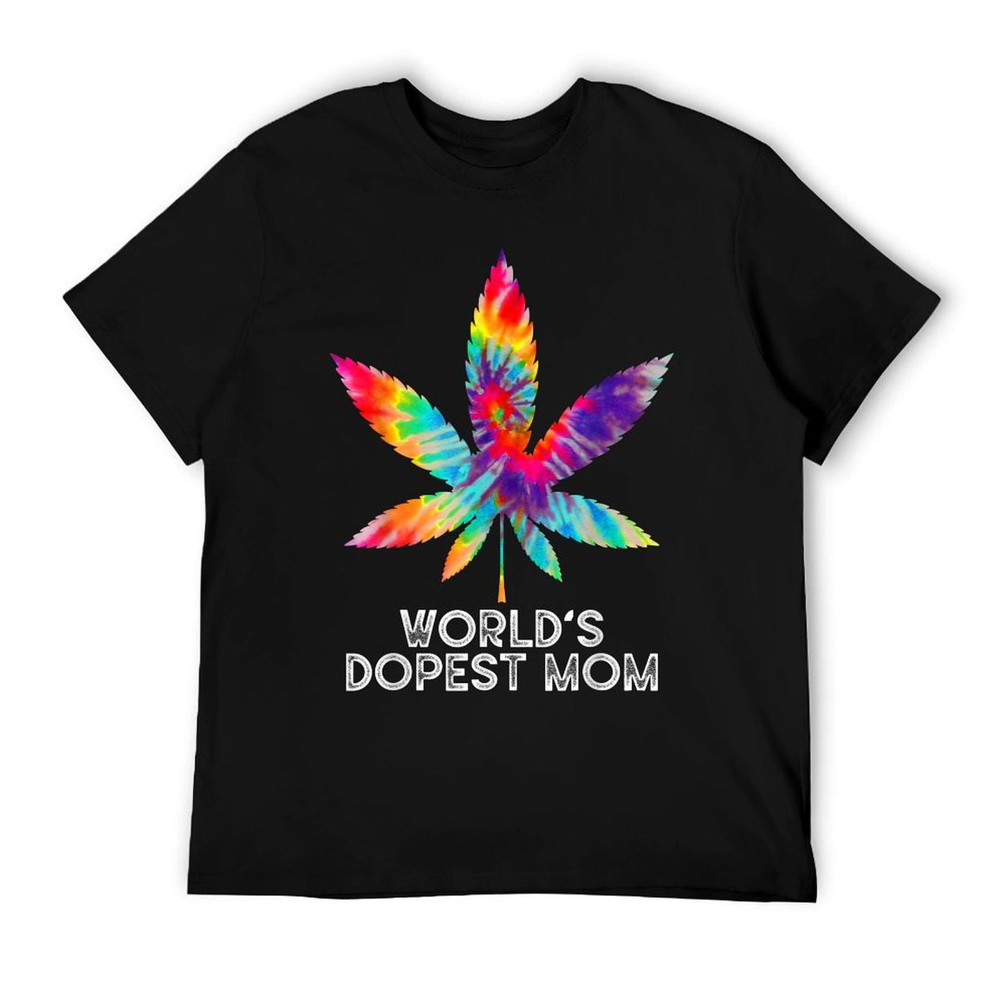 World's Dopest Mom Weed Soul Cannabis Tie Dye Mother's Day T-Shirt