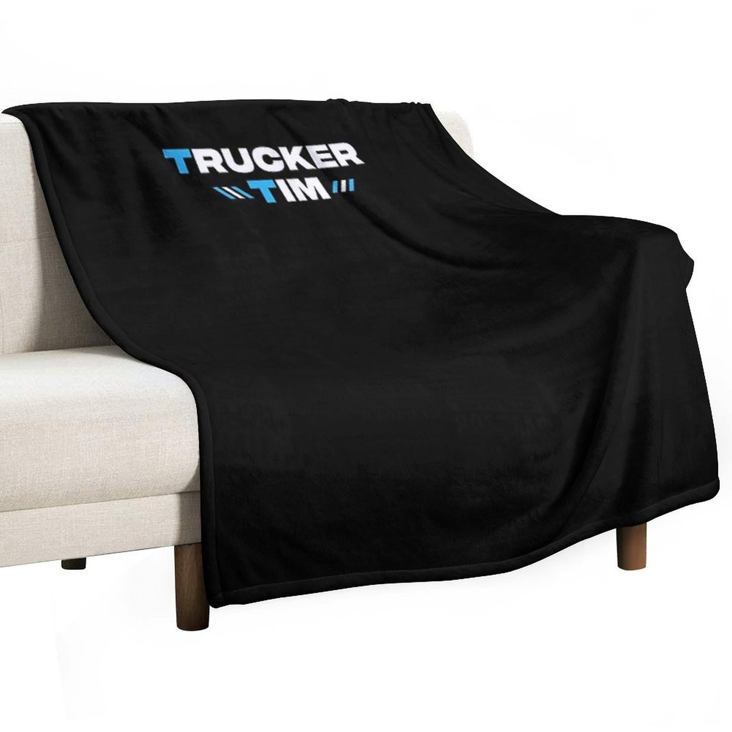 Trucker Tim Merch Trucker Tim Logo Throw Blanket