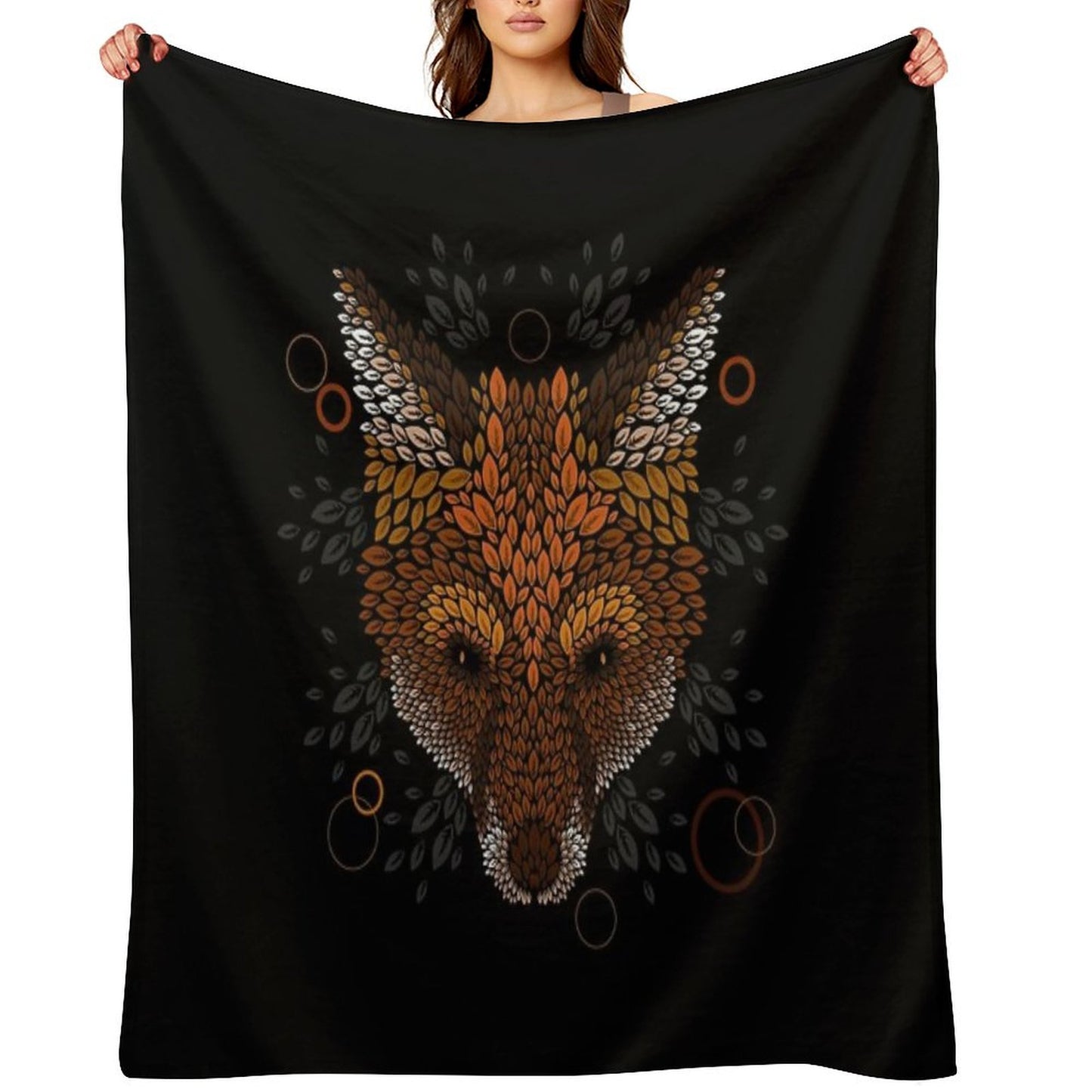 Fox Face Throw Blanket