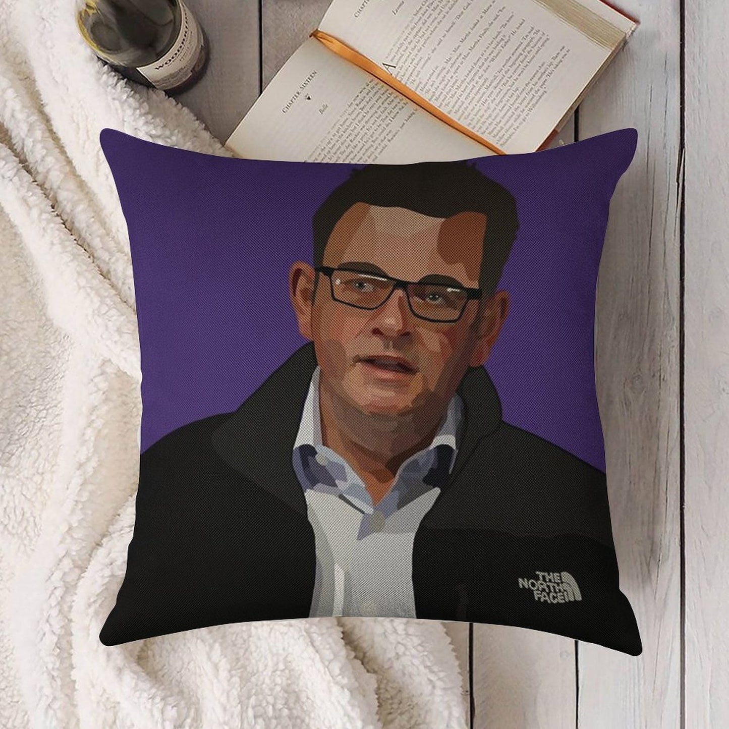 Dan Andrews – North Face Linen Throw Pillow Cover