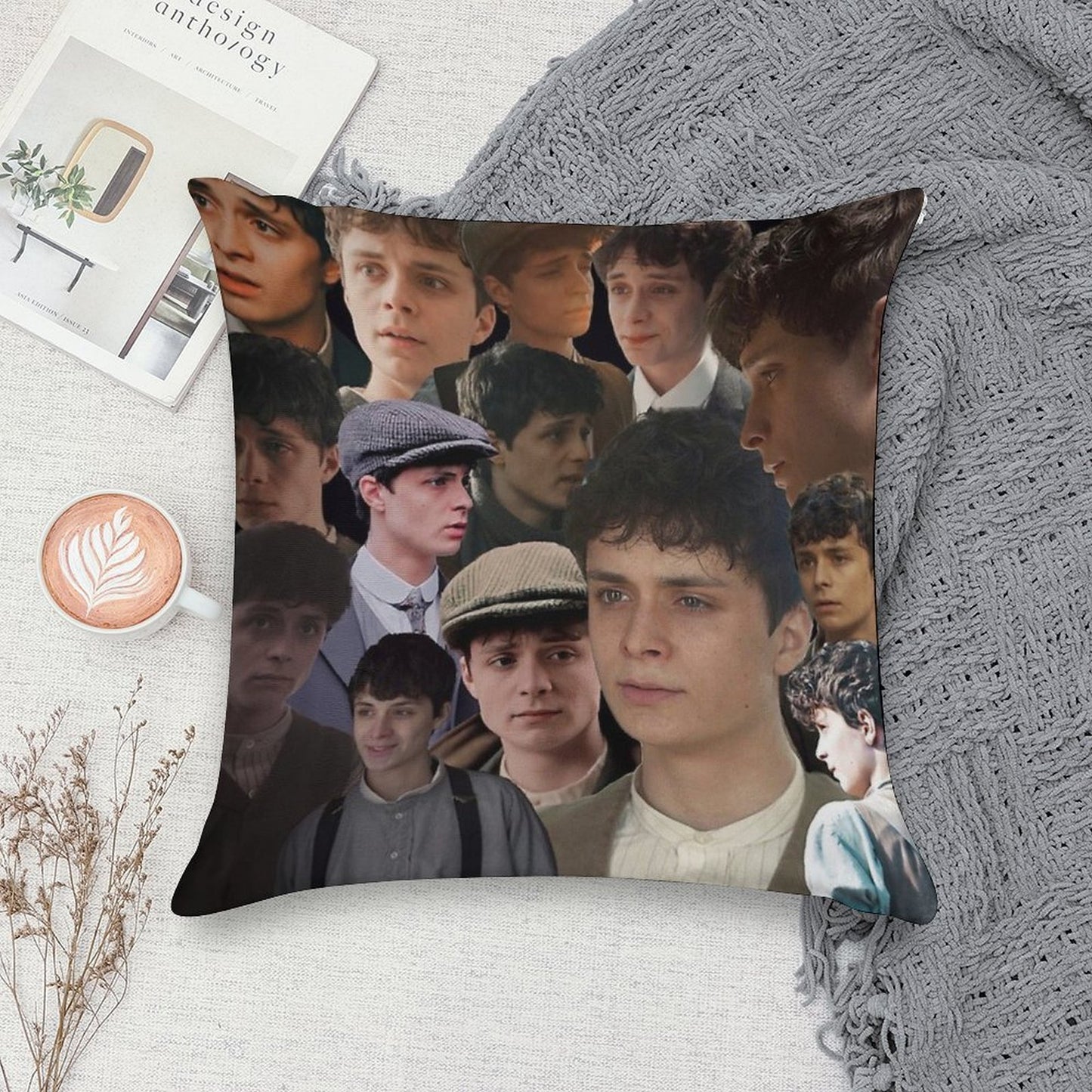 Gilbert Blythe Collage Soft Anti-Pilling Throw Pillow