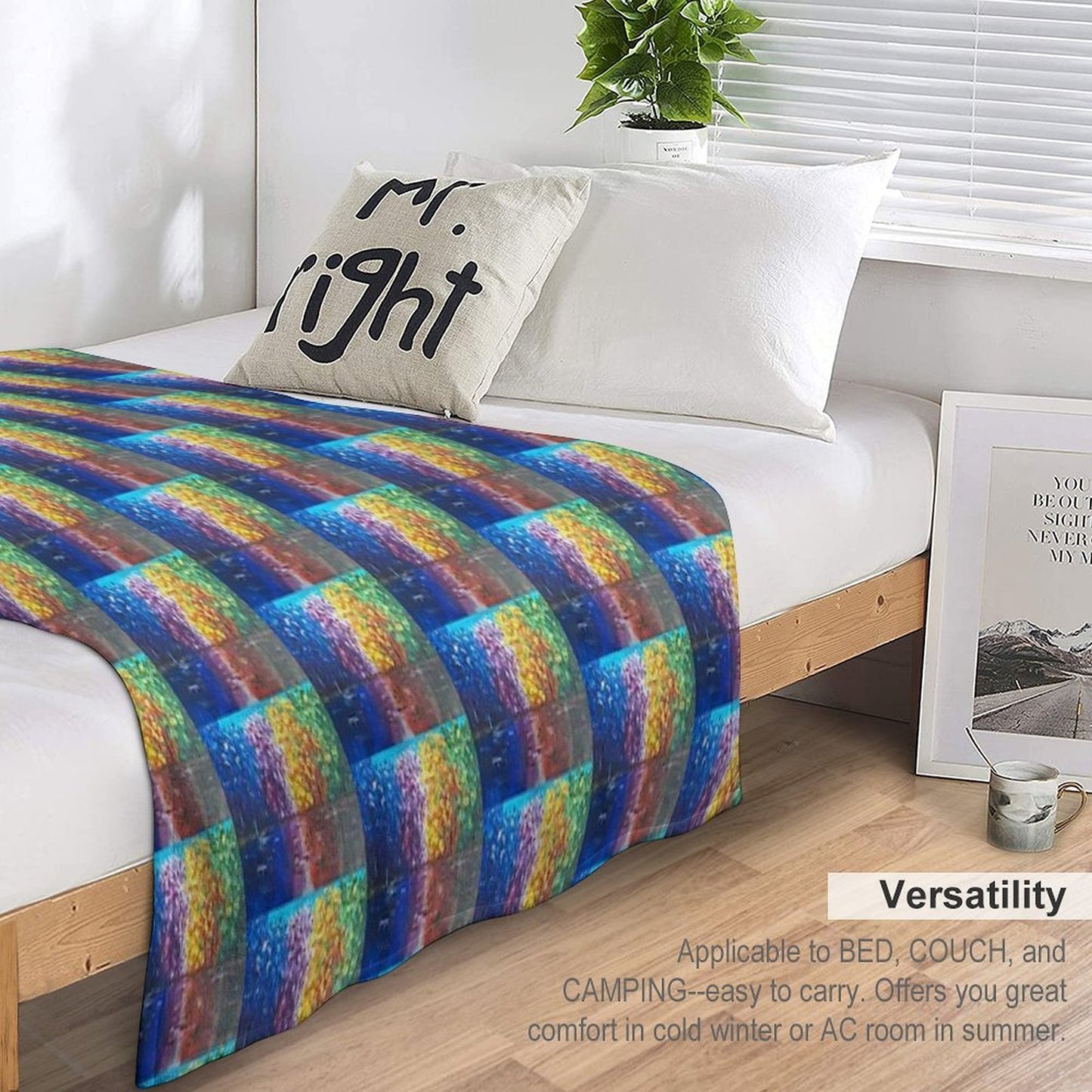 Chromatic Reflections Throw Blanket